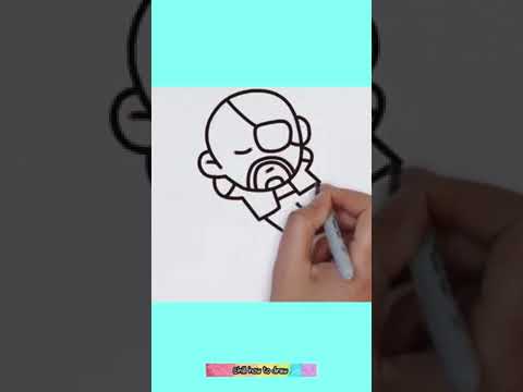 How to draw The director of the sunbathing egg Marvel Very easy #drawing #draw