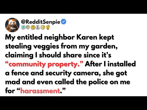 My entitled neighbor Karen kept stealing veggies from my garden, claiming I should share