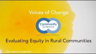 Evaluating Equity in Rural Communities with Kien Lee and Faith Garnett