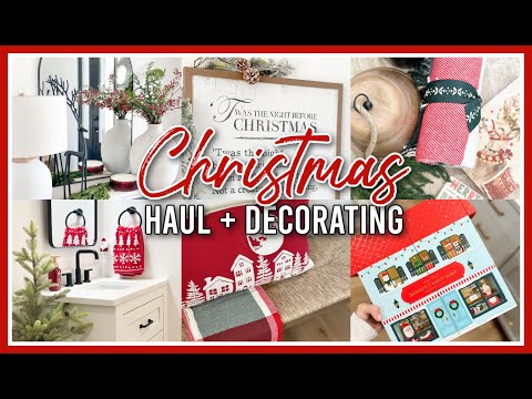 CHRISTMAS HAUL + DECORATE WITH ME 2023 | CHRISTMAS DECORATING IDEAS