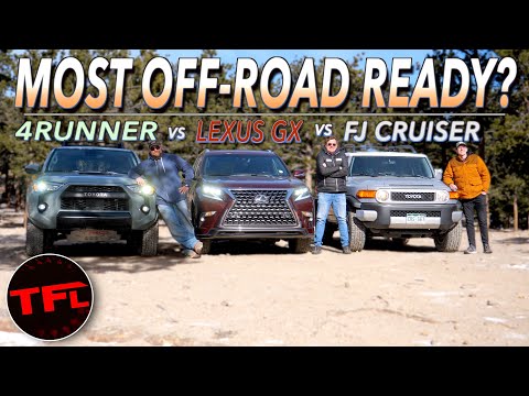 Toyota's BEST Off-Road SUV Is... Toyota 4Runner TRD Pro vs. FJ Cruiser vs. Lexus GX Shootout!