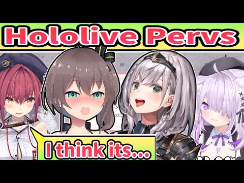 Hololive Pervs [ENG SUB] Houshou Marine Nekomata Okayu Shirogane Noel Natsuiro Matsuri