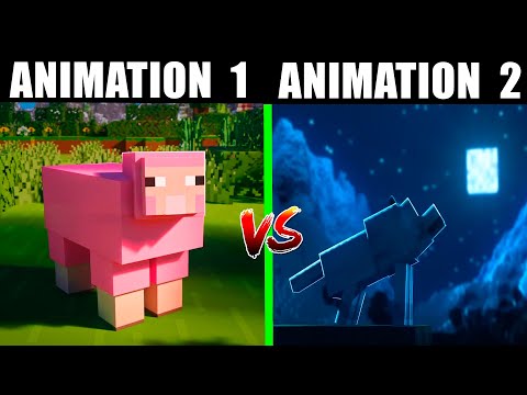 A Minecraft Movie Animation 1 VS Animation 2