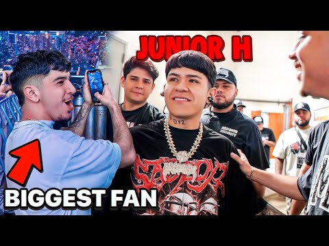 I TOOK A SUPER FAN BACKSTAGE TO MEET JUNIOR H!!!