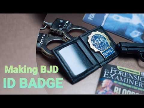 [BJD Props] How I made the ID badge for my bjd ❤