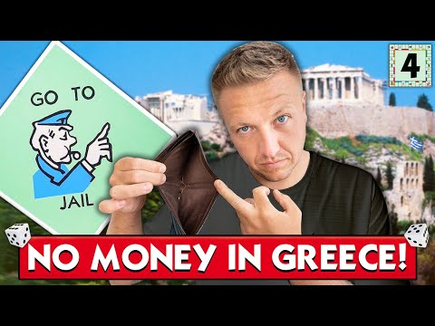 I Played Monopoly Travel Edition In Real Life - Greece with No Money - Episode 4