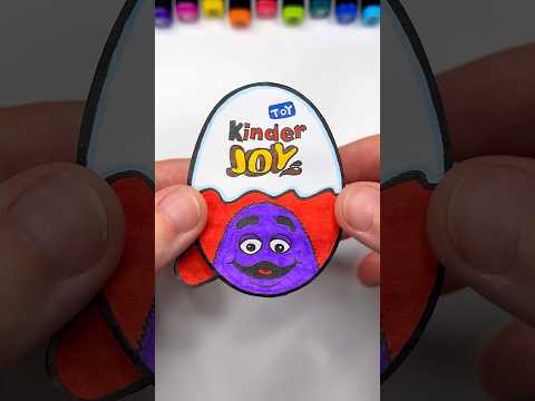 DIY Grimace Kinder Joy with Paper | Paper Craft Ideas #shorts #papercraft