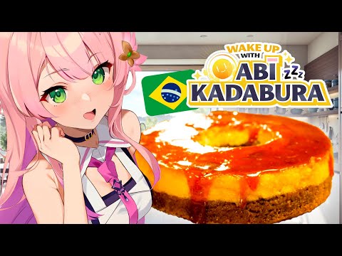 Anime Girl bakes Brazilian PUDIM! | The World's Best Custard Treat!【V4Mirai | Abi Kadabura】