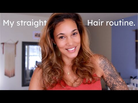 My New Hair Care Routine - Straight Hair no damage.