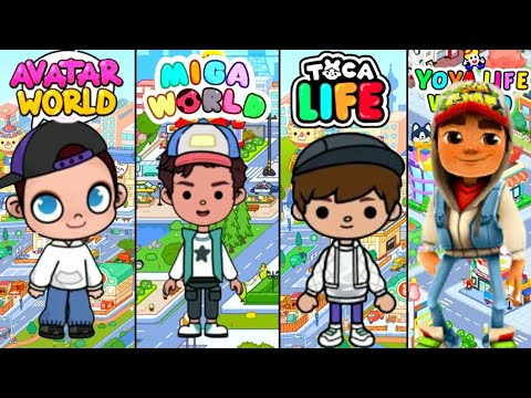 JACK / SUBWAY SURF / in the versions TOCA LIFE , AVATAR WORLD, MIGA WORLD E YOYA WORLD