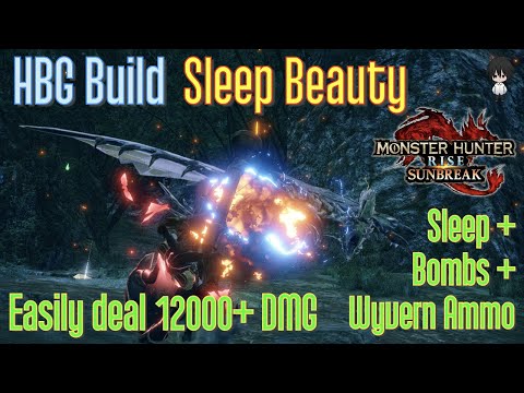 MHRSB HBG Build - Sleep Beauty (deal 12000+ dmg in a minute)