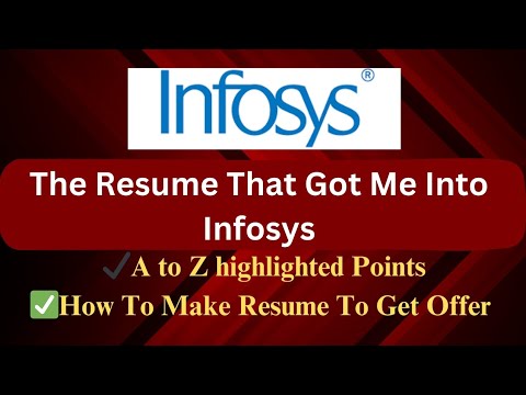 How to Make ATS Friendly Resume | Resume to Get Hired into Infosys