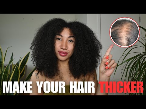 How To Make Your Curly Hair THICKER | Styling 3c/4a Curls