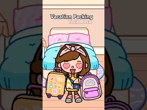 Packing For Vacations 🩷 in Toca Boca #tocaboca