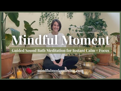 Mindful Moment #29 | Sound Bath Meditation | Reset