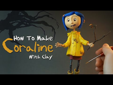 Making Coraline with clay_ Clay Art_Clay Tutorial