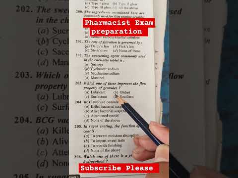 Pharmacist exam preparation #osssc #pharmacist #dsssb #pharmacistexamquestionpaper @pharmamcq