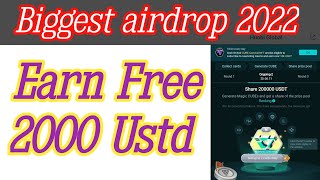 Biggest airdrop 2022 || How to earn free ustd on houbi wallet || Houbi wallet