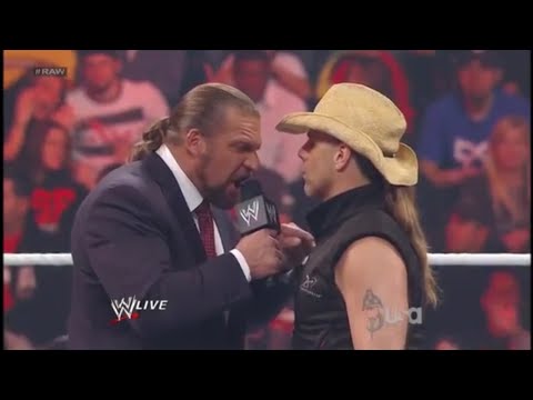 Shawn Michaels confronted Triple H - RAW 13 February 2012