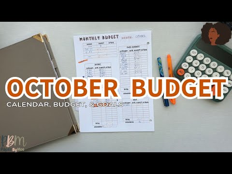 October 2024 Monthly Budget & Goals | HIS & HER | Zero Based Budget |Millennial