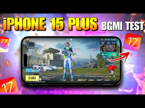 iPhone 15 Plus BGMI TEST After Latest Update iOS 17.0.3 💥 #shorts