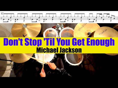 Don't Stop 'Til You Get Enough-Michael Jackson 叩いてみた Drum cover ドラム練習動画