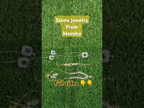 Excellent Stone jewelry set under 200 from meesho #stonejewellery #meeshohaul #meeshojewellery