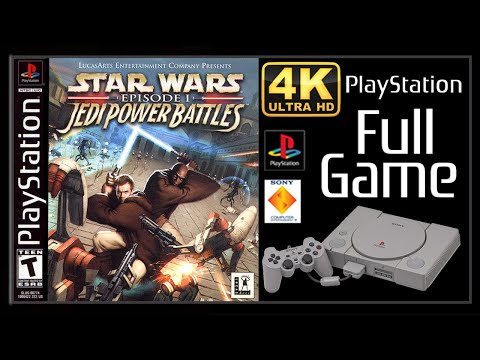 Star Wars Episode I: Jedi Power Battles (PS1) - Full Game Walkthrough / Longplay (4K60ᶠᵖˢ)