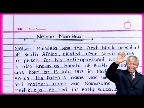 Essay on Nelson Mandela in English || Nelson Mandela essay writing || Paragraph on Nelson Mandela ||