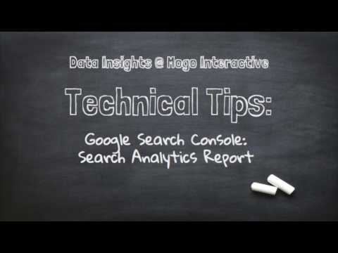 Google Search Console: The Search Analytics Report