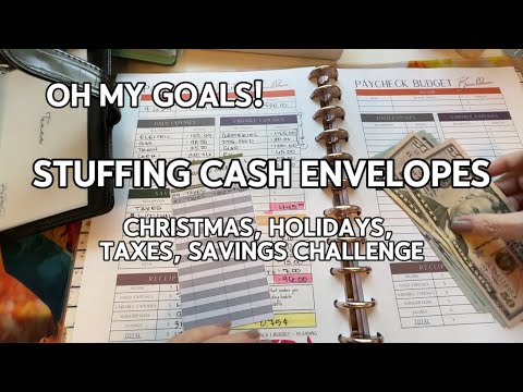 Budget With Me: Stuffing Cash Envelopes for Sinking Funds & Savings | Oh My Goals!