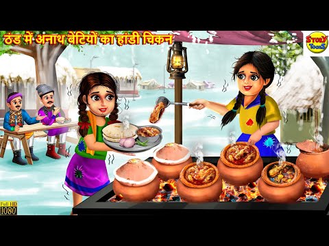 ठंड में अनाथ बेटियों का हांडी चिकन | Handi Chicken | Hindi Kahani | Moral Stories | Story In Hindi