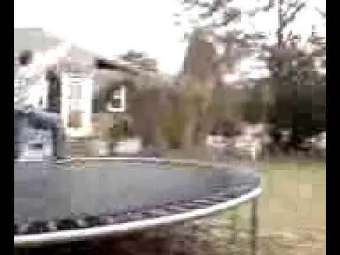 frontflip off of a trampoline