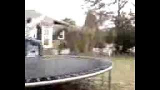 frontflip off of a trampoline