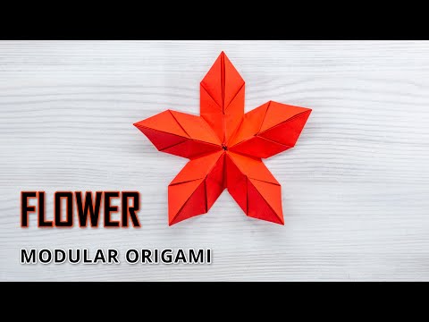 The Beauty of MODULAR ORIGAMI - Creating a FLOWER of 5 Petals