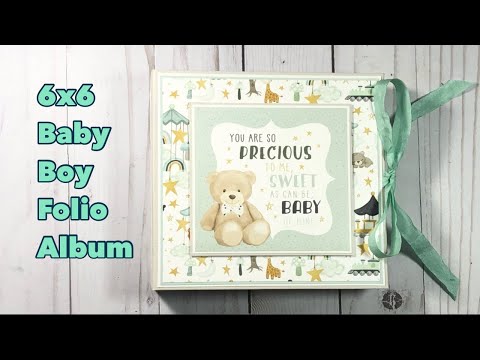 Baby Boy Mini Album Folio | Echo Park |  It’s a Boy Collection