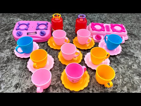 Diy unboxing Amazing mini kitchen set | plastic kitchen set | steel kitchen set || Exist Clay