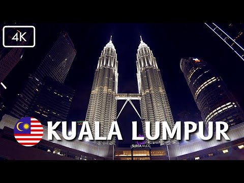 Kuala Lumpur [4K]  Night Walking Tour