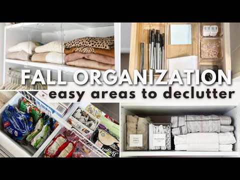 8 THINGS TO ORGANIZE THIS FALL | Quick & Easy Areas To Organize & Declutter During The Fall Season