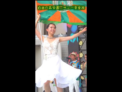 🇧🇷自由の森学園サンバ音楽隊 💃ブラジル＆ラテンフェス🕺 代々木公園イベント広場 👯‍♀️㊙️ステージ版No.C 📲４Kスマホ•PC用🛡️縦サンバぁ〜💥👩‍🎓