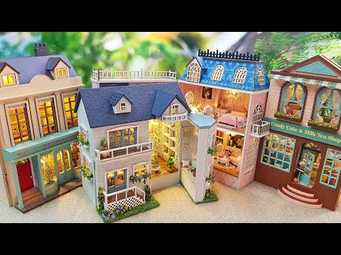 DIY small house series Romantic Castle, Warm house, Dessert shop, Gift shop miniature dollhouse kit