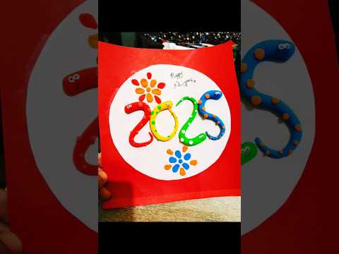 DIY Happy New Year Card#shorts#youtubeshorts #art#diy