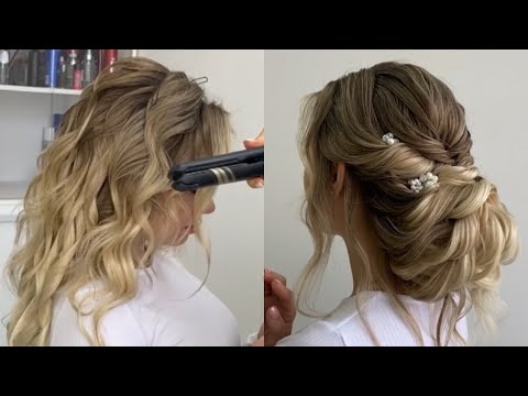 Effortless Bun Updo Using a Flat Iron