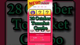 Tomarket combo today 🍅| 28 October tomarket daily combo 🗓️ | Tomarket combo