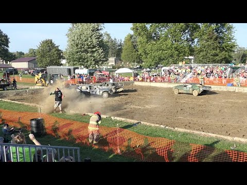 9/3/2023 Firelands Labor Day Festival Demolition Derby - Heat 4 - V8 Bone Stock