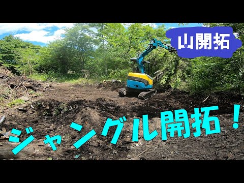 【山開拓】ユンボのグリースガン改造とジャングル開拓