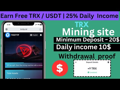 New TRXTTP Mining website | daily income website | Longtime trusted income site | daily income site