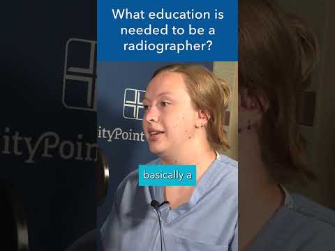 What education is needed to be a radiographer? #shorts