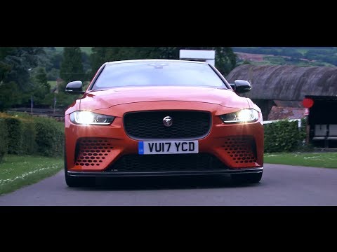 Hear 200mph Jaguar XE SV Project 8 super saloon wailing like a banshee at Shelsley Walsh