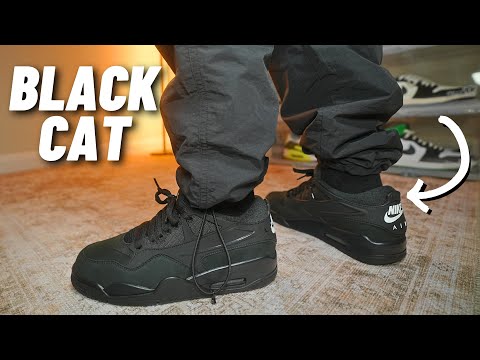 HIDDEN BIKE!? Jordan 4 RM "BLACK CAT" On Feet Review